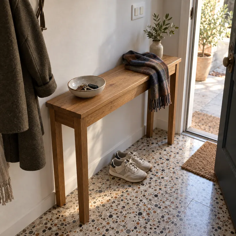 Consola Carmen, roble europeo macizo