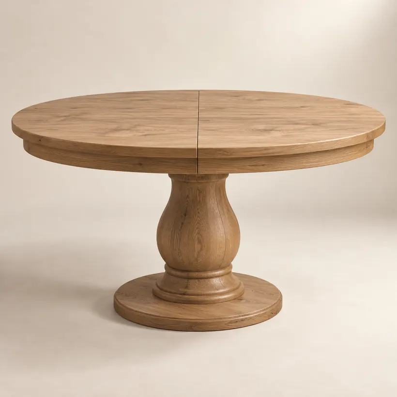 Mesa Turia extensible, roble europeo macizo